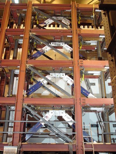Overall view of test frame